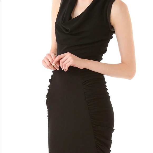 Yigal Azrouel black crepe dress size 8 - Picture 5 of 8